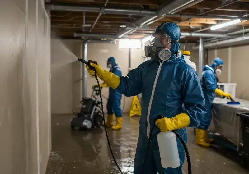 Basement Sanitization and Antimicrobial Treatment process in North York, PA